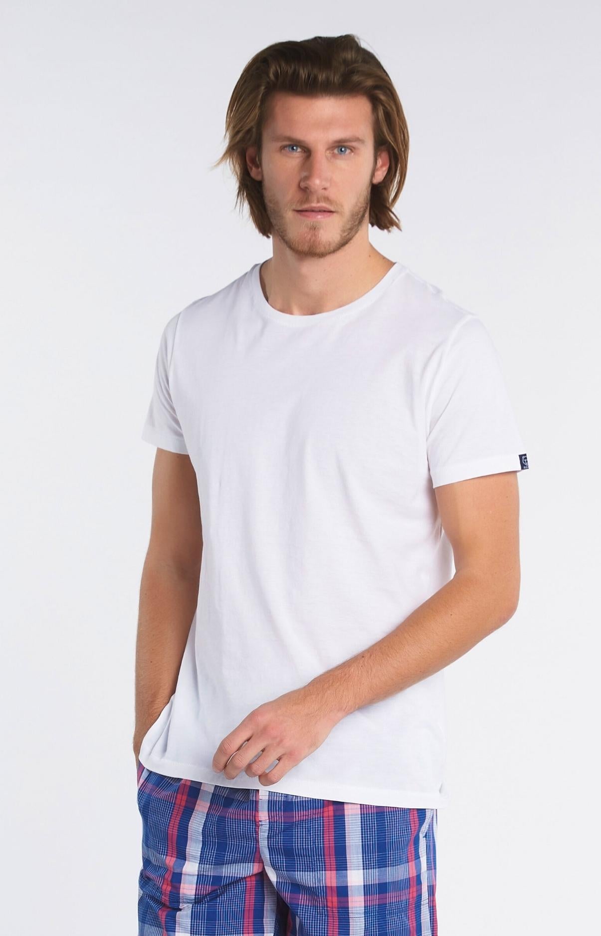 arthur-bob-tee-shirt-blanc-coton-pima-haut-de-pyjama-s-xxl image 1