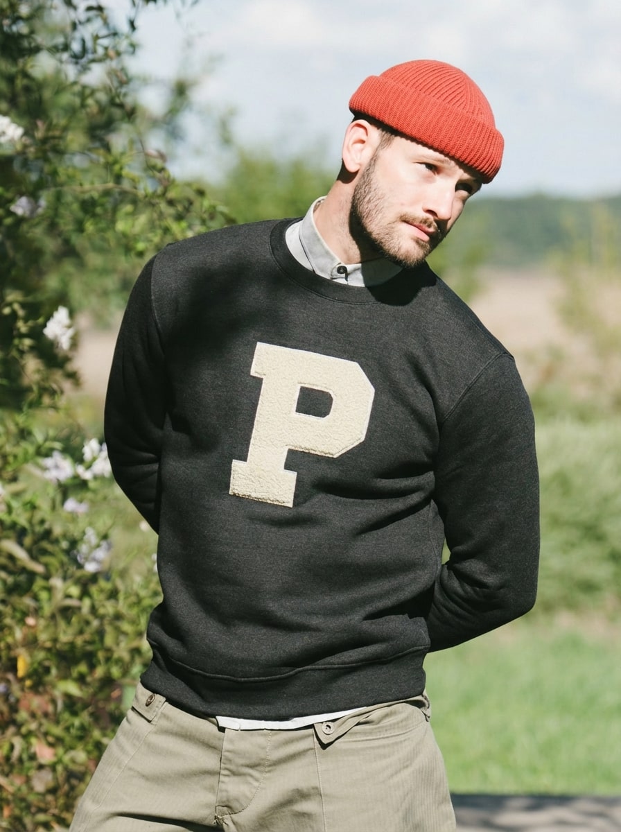 p-trone-sweat-college-pull-r-confortant-bleu-marine-m image 8