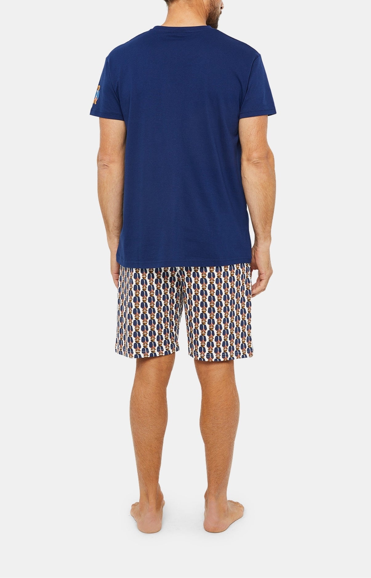 arthur-bob-teddy-pyjashort-homme-coton-bio-blanc image 5