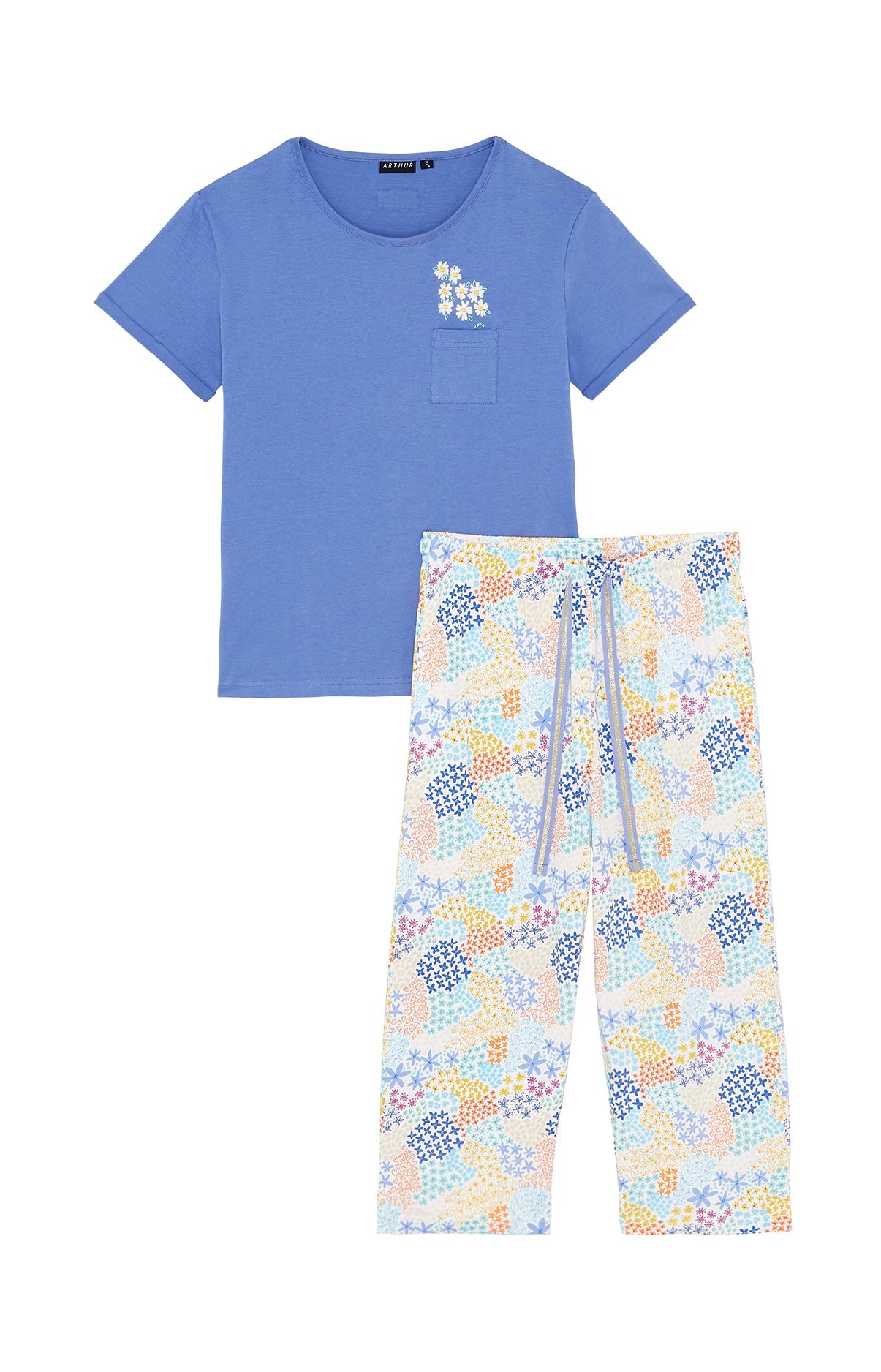 arthur-bob-bucolique-pyjama-multicolore-coton-bio image 3