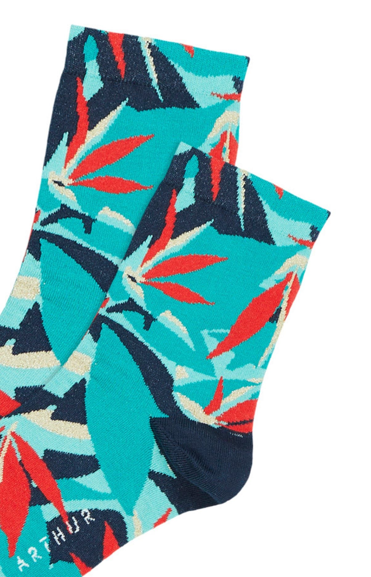 arthur-bob-tahiti-chaussettes-femme-marine-36-40-coton image 2