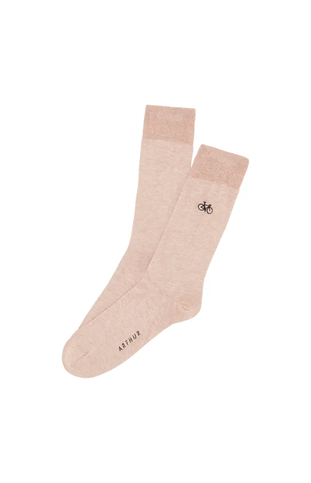 arthur-bob-v-lo-chaussettes-homme-beige-fil-d-cosse image 1