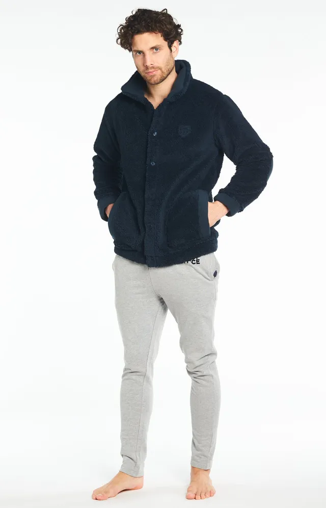 arthur-bob-ours-veste-polaire-homme-nuit-double-face image 1