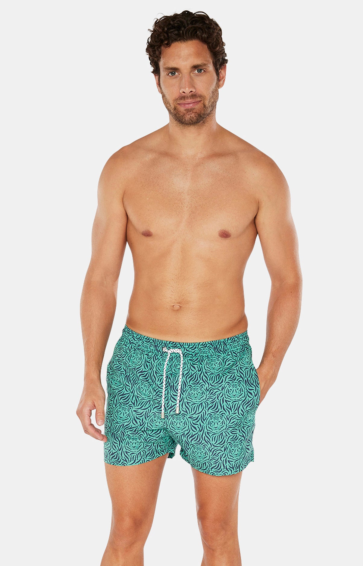arthur-bob-tigre-short-de-bain-homme-vert-s-chage-rapide image 1