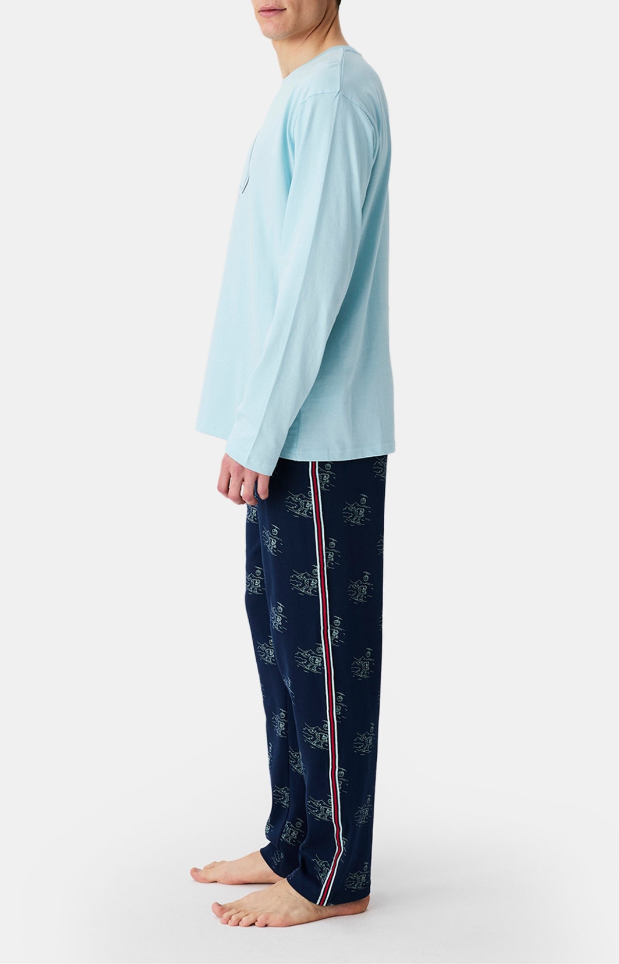 arthur-bob-descente-de-lit-pyjama-homme-marine-coton image 4
