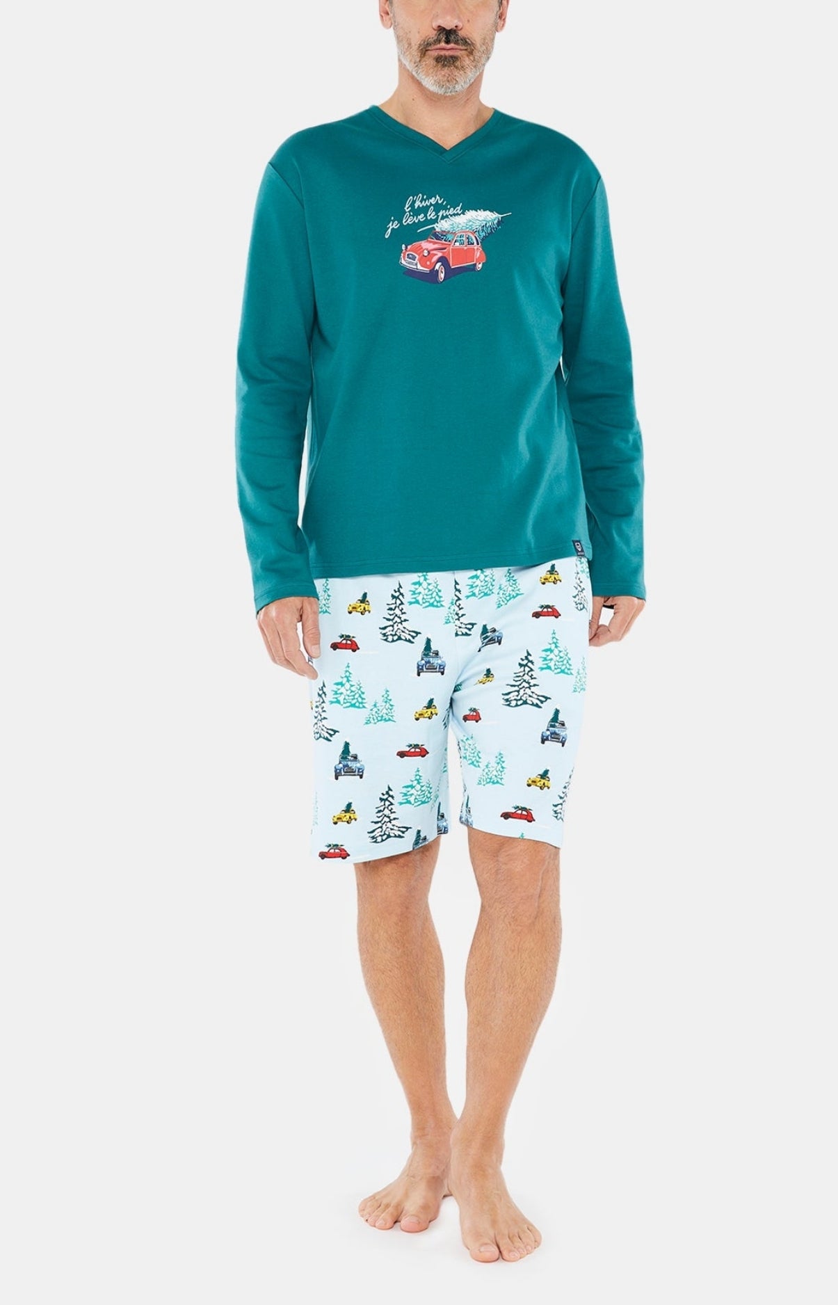 arthur-bob-2cv-pyjashort-homme-glace-coton-bio image 1
