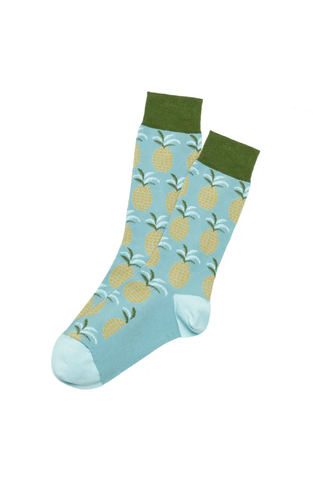 arthur-bob-ananas-chaussettes-lagon-coton-bio image 1