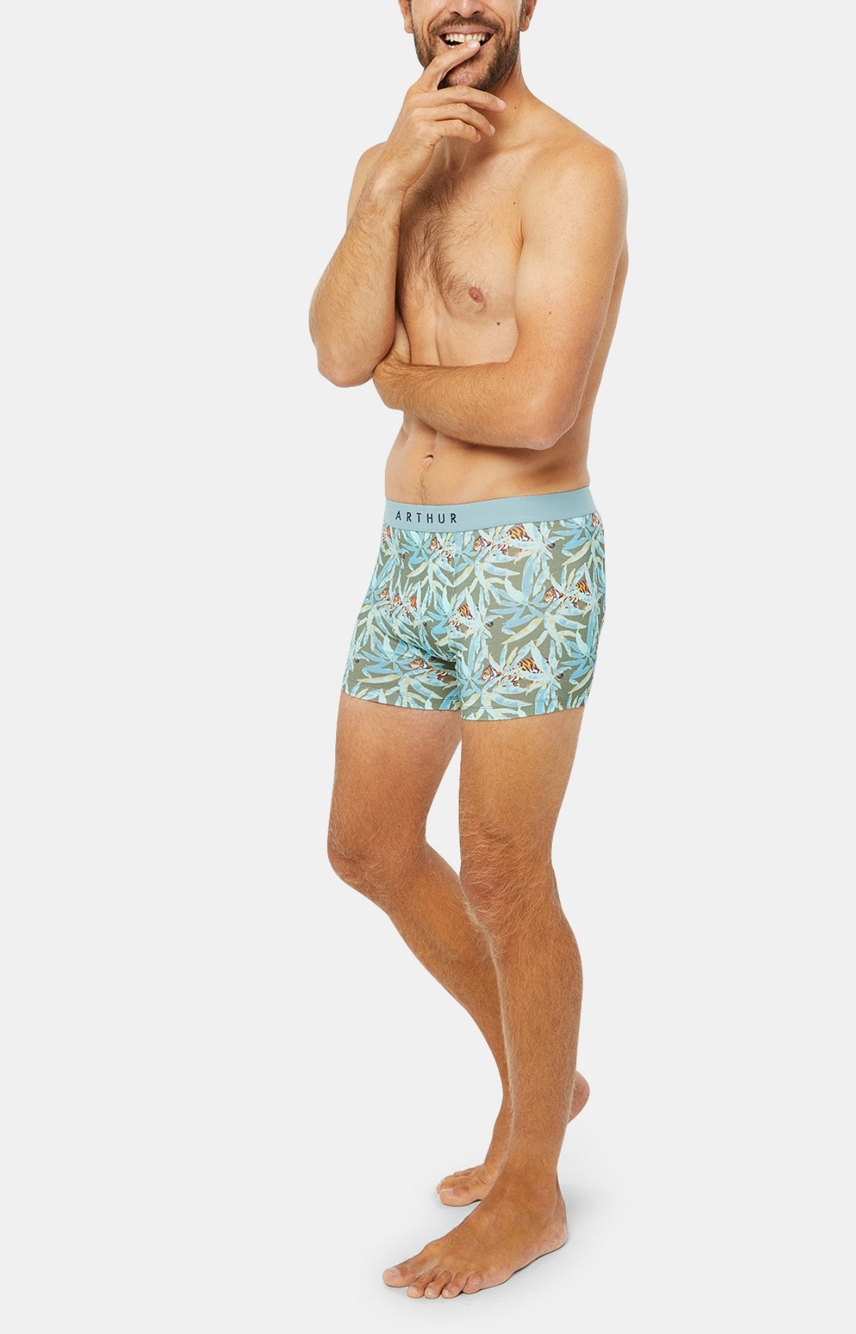 arthur-bob-boxer-coton-bio-kaki-tigre image 4