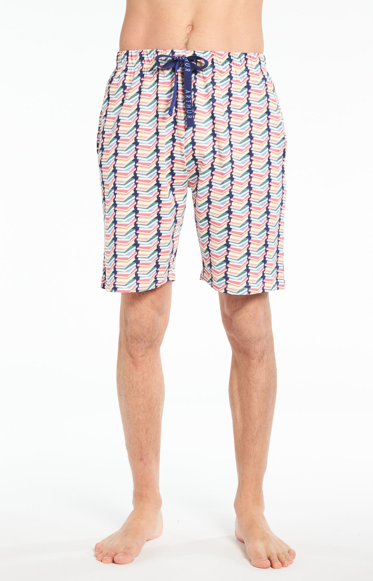 arthur-bob-pyjashort-livre-domicile-coton-bio-multicolore image 7
