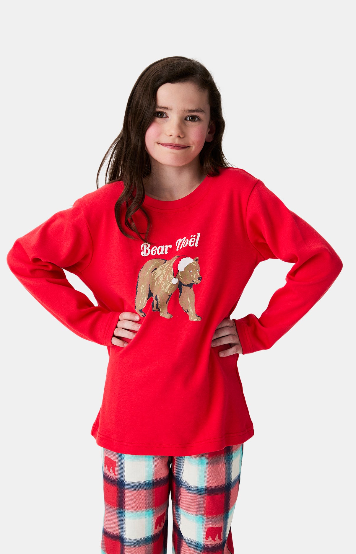 arthur-bob-bear-no-l-pyjama-enfant-rouge-coton-bio image 2