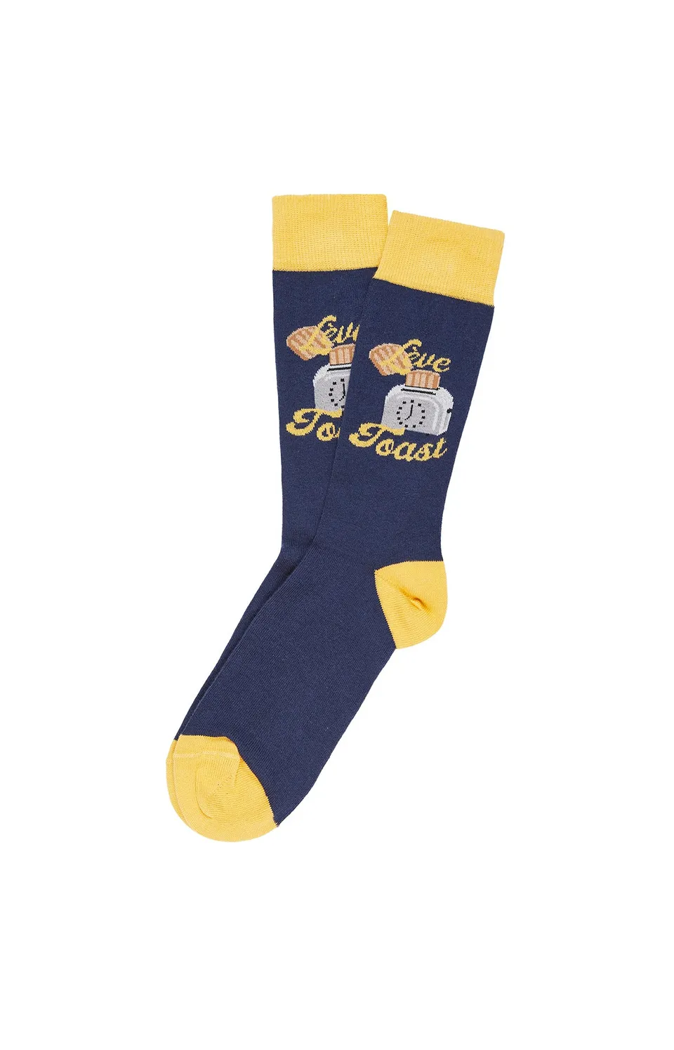 arthur-bob-l-ve-toast-chaussettes-coton-marine image 1