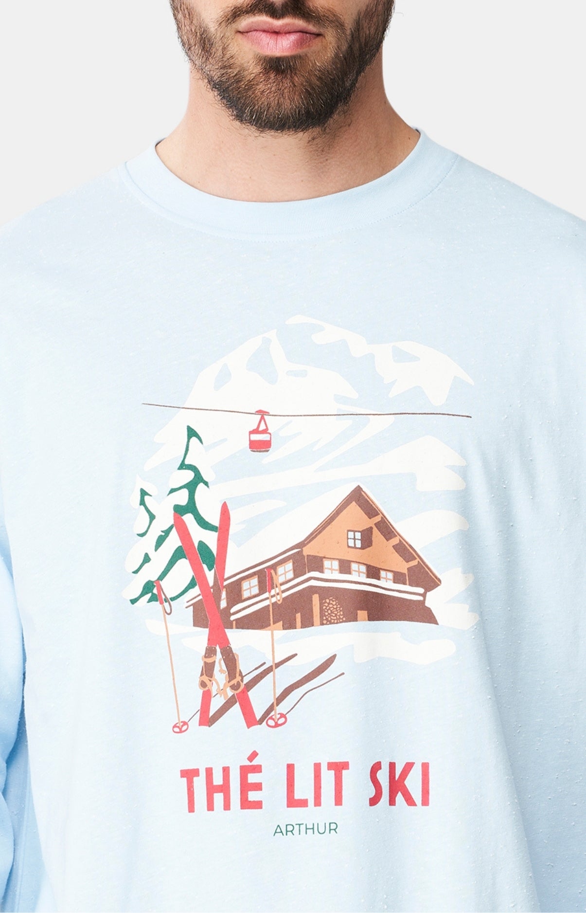 arthur-bob-maxi-tee-shirt-coton-bio-ciel-th-lit-ski-tu image 2