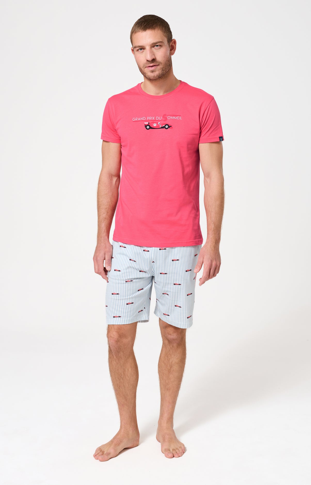 arthur-bob-grand-prix-du-sommeil-pyjashort-homme-ciel-coton-bio image 1