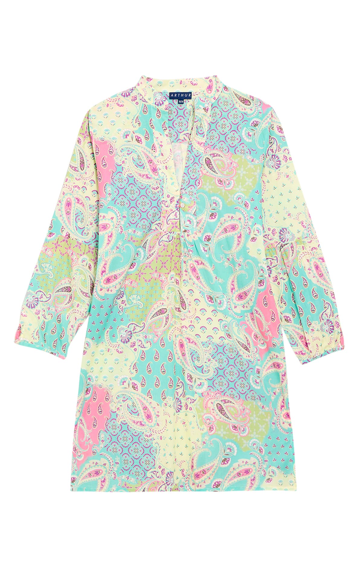 arthur-bob-paisley-liquette-voile-coton-multicolore image 3