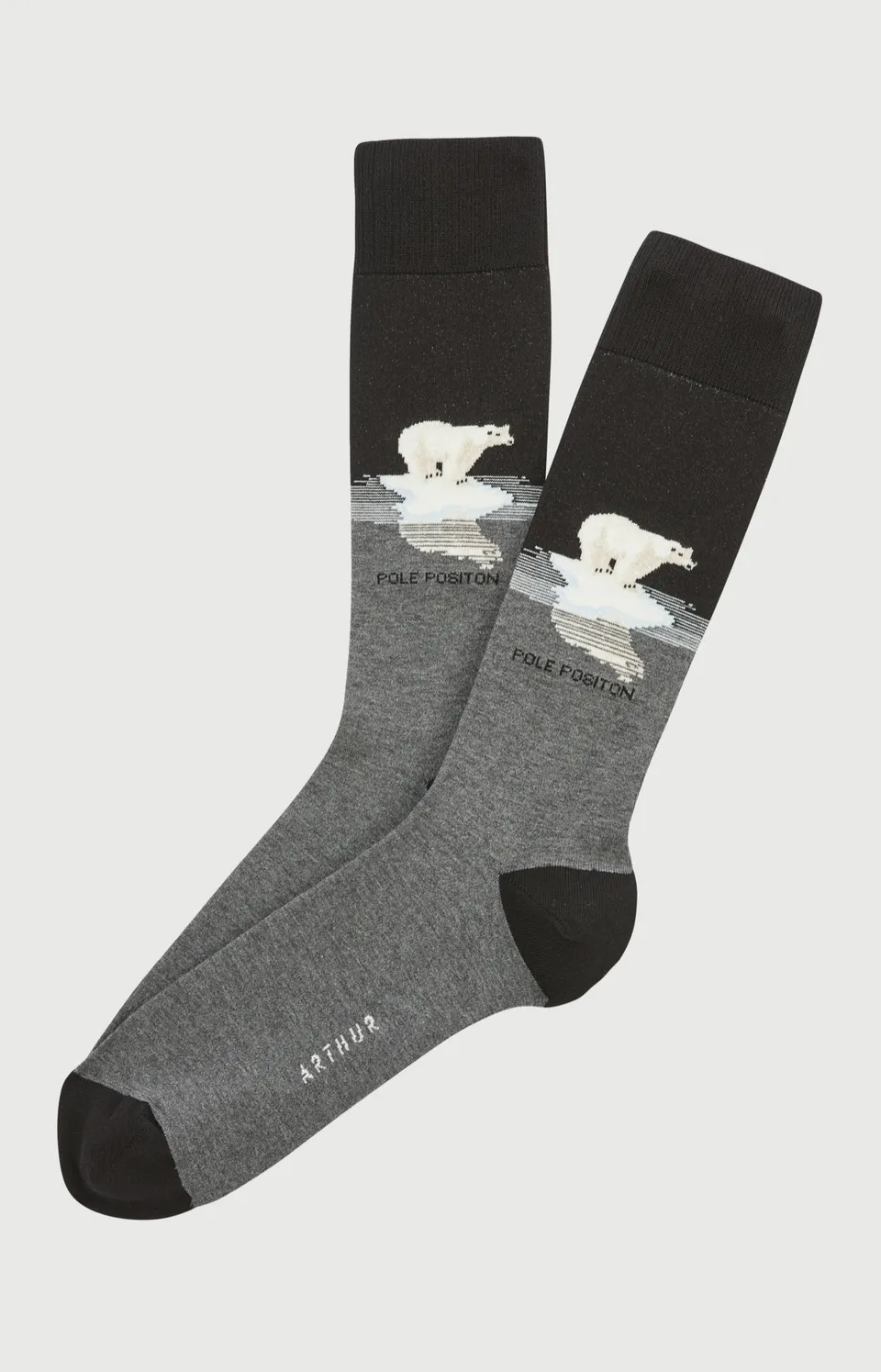 arthur-bob-chaussettes-p-le-position-gris-40-46-coton image 1
