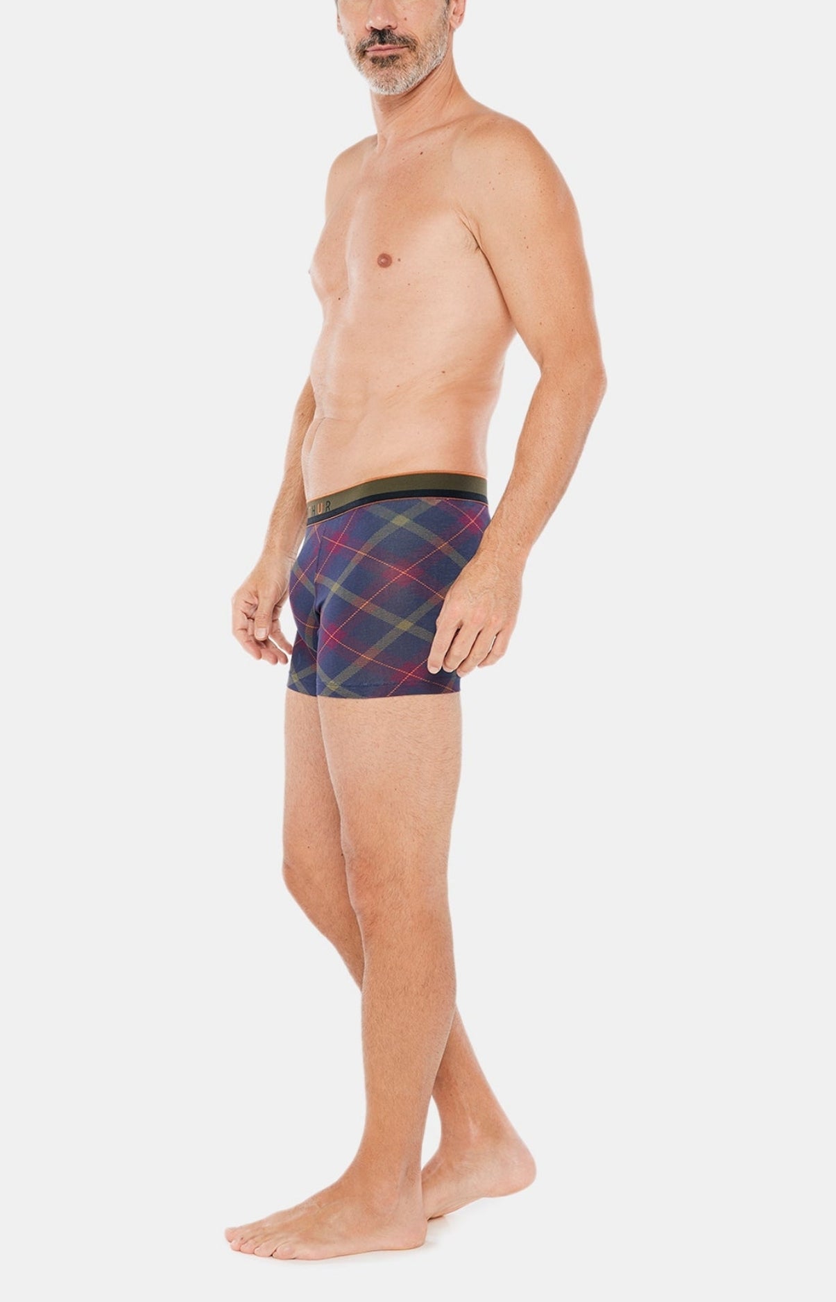 arthur-bob-tartan-folie-boxer-coton-bio-marine image 4