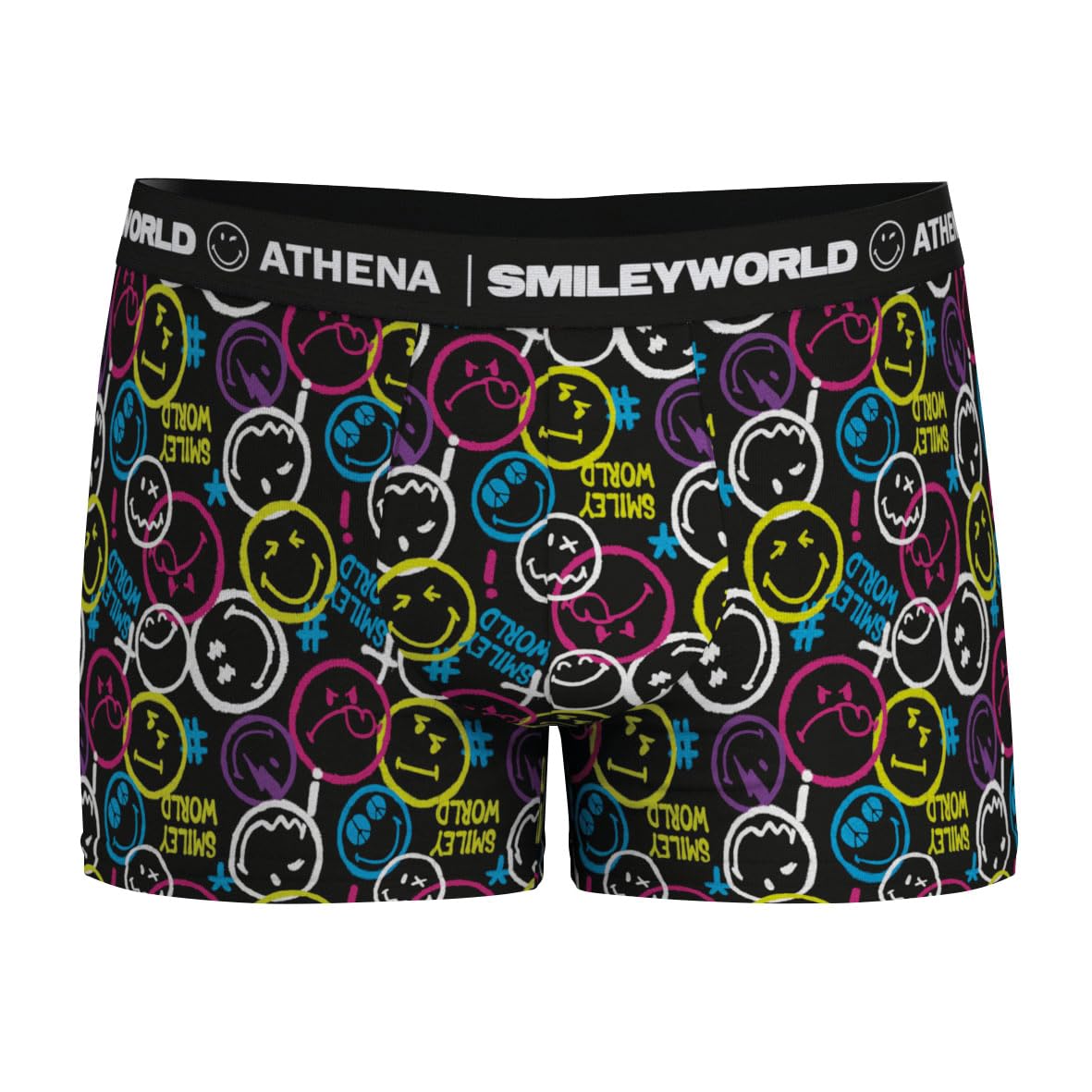 athena-graphic-boxer-homme-effet-jean-smiley-graffitis image 1