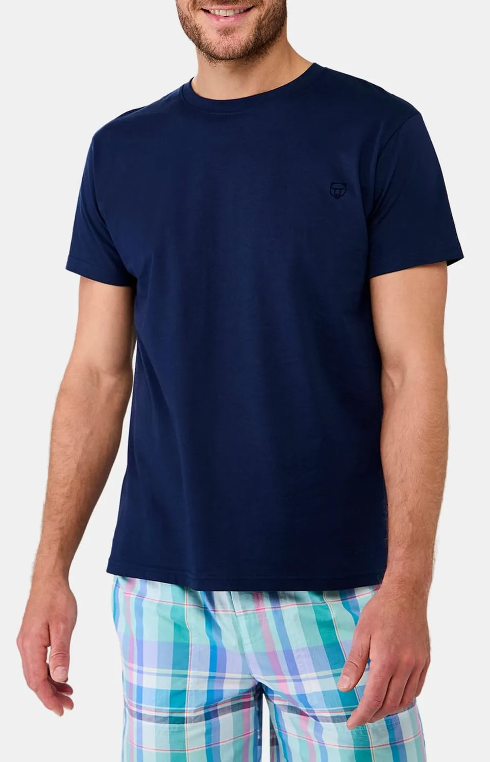 arthur-bob-tee-shirt-marine-coton-bio-homme-manches-courtes image 1