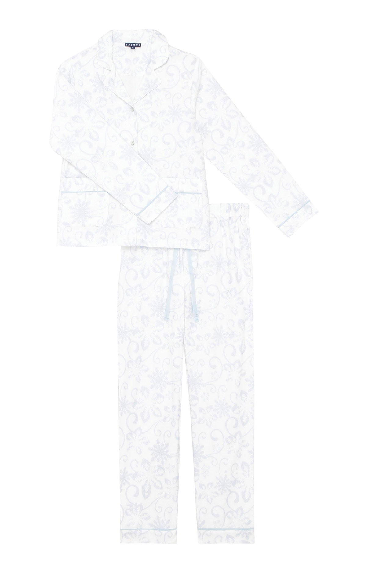 arthur-bob-dreamland-pyjama-boutonn-blanc-pilou-chaud image 3