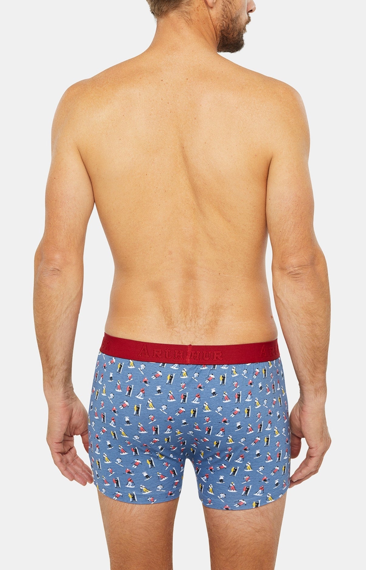 arthur-bob-ski-boxer-coton-imprim-denim image 4