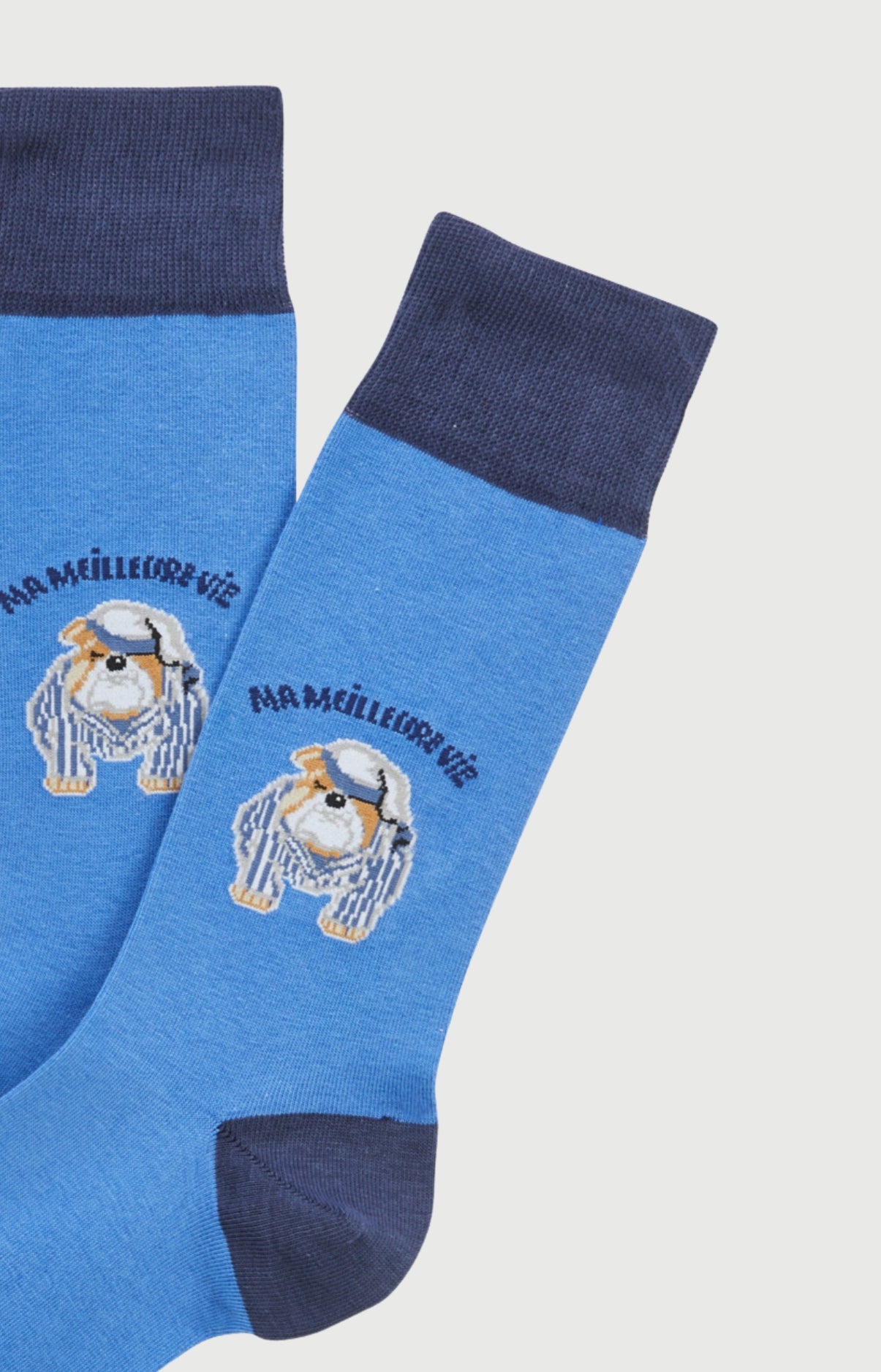 arthur-bob-ma-meilleure-vie-chaussettes-bleu-40-46-coton image 2