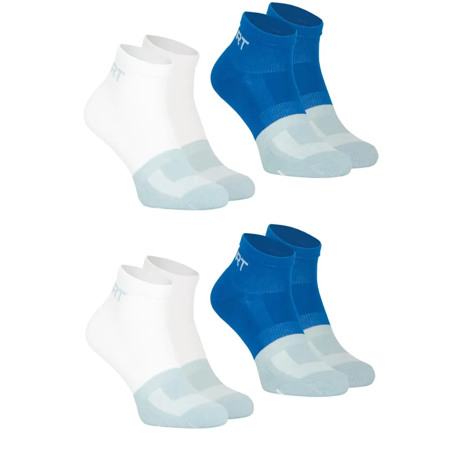 athena-fresh-quarter-lot-4-chaussettes-homme-39-42-blanc image 1