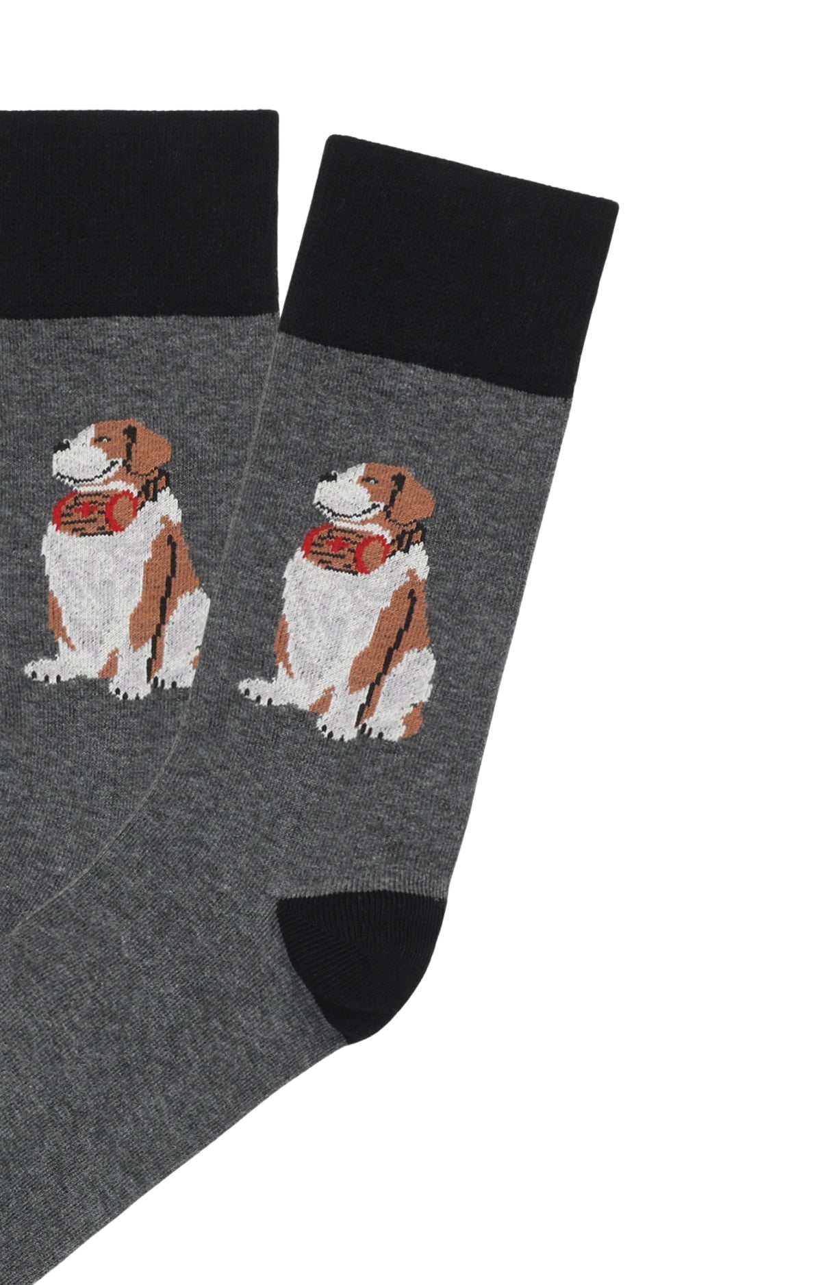 arthur-bob-chaussettes-wouf-gris-anthracite-39-45-coton image 2
