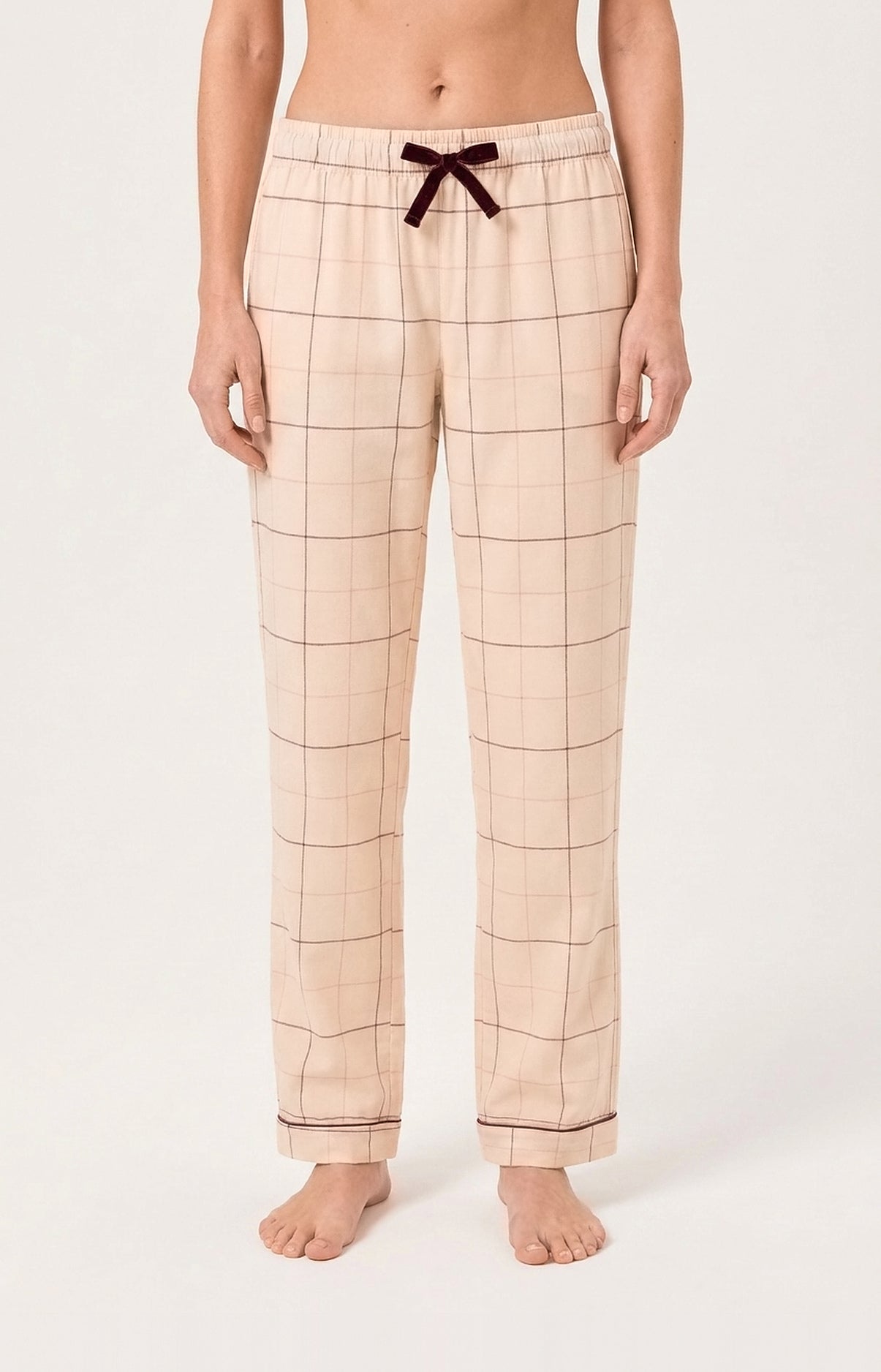 arthur-bob-magnolia-pantalon-pyjama-femme-rose-flanelle image 1