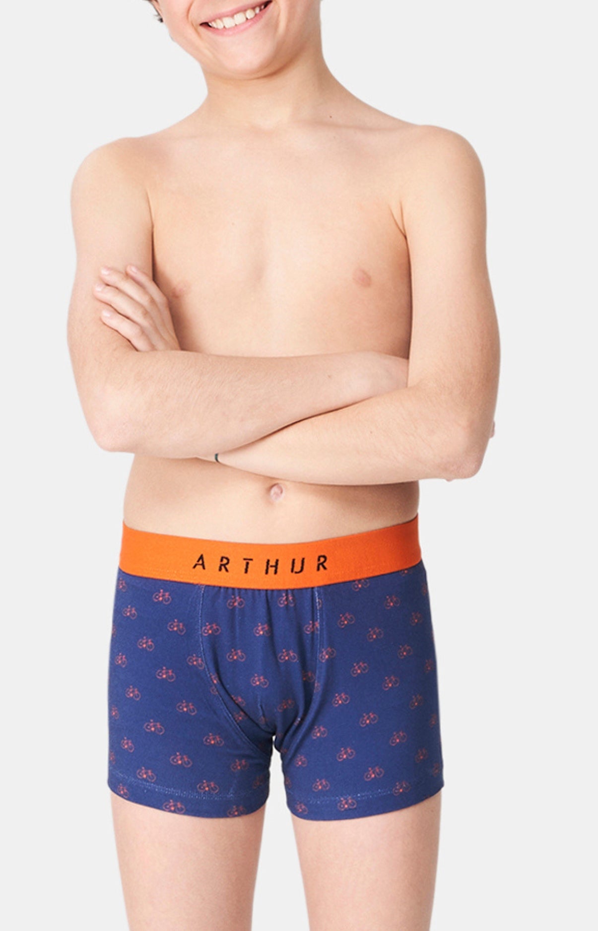 arthur-bob-boxer-petit-v-lo-sous-v-tement-10-12-marine image 1