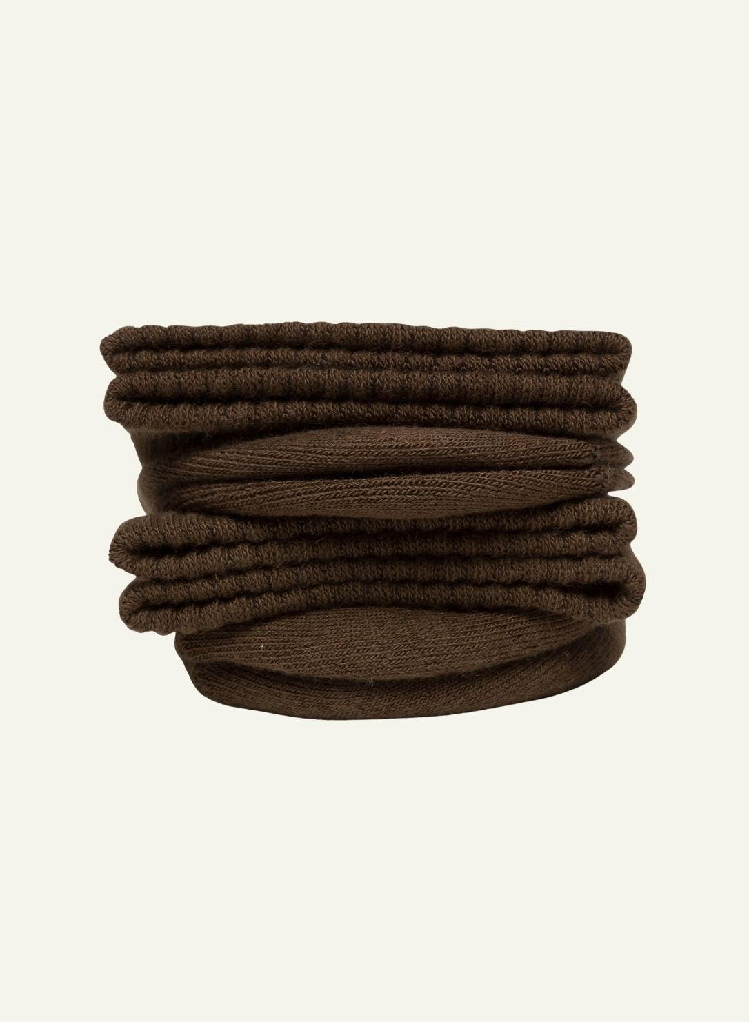 archiduchesse-bouclette-marron-chocolat-chaussettes-chaudes-courtes image 1