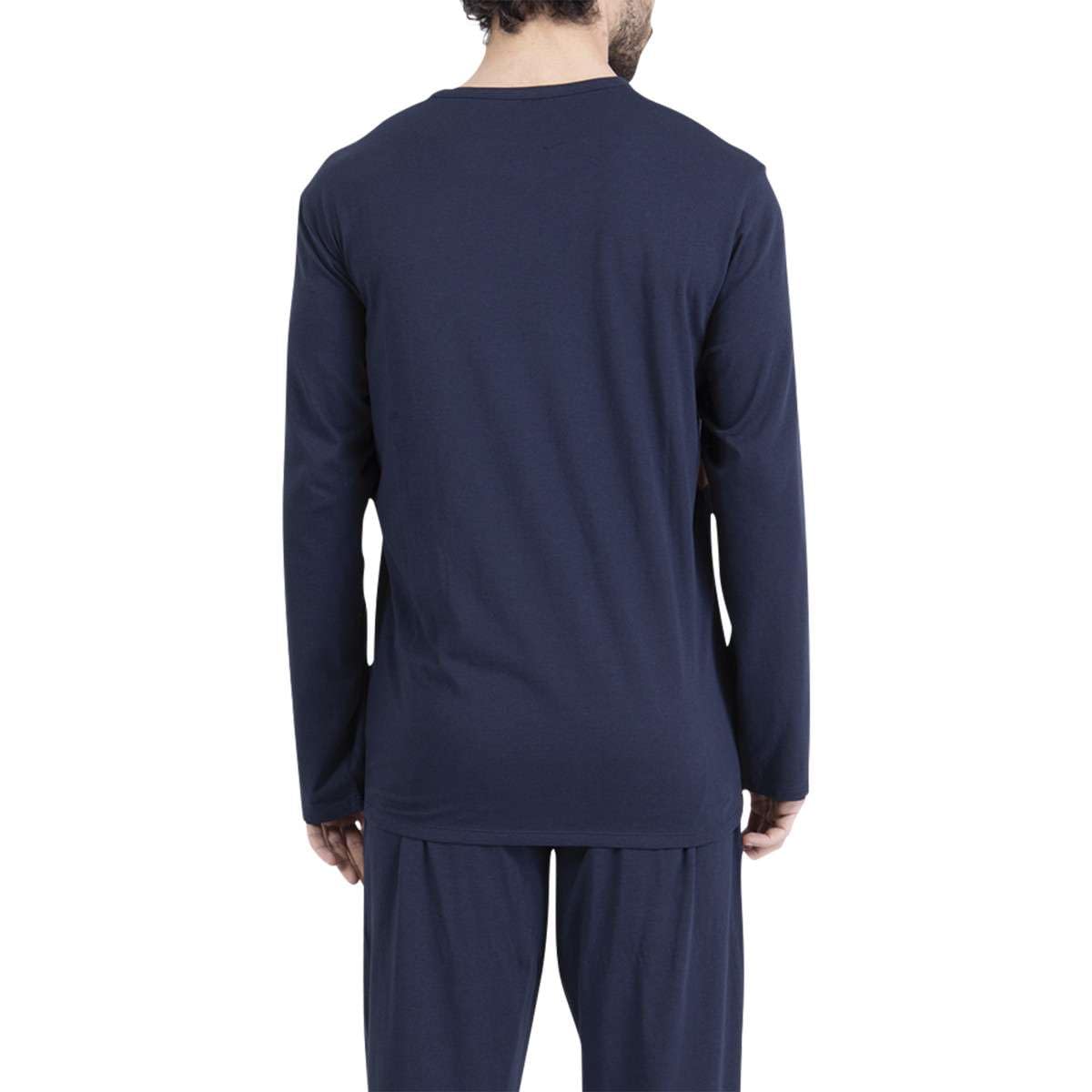 athena-easy-bio-pyjama-long-homme-coton-bio-col-ouvert image 2
