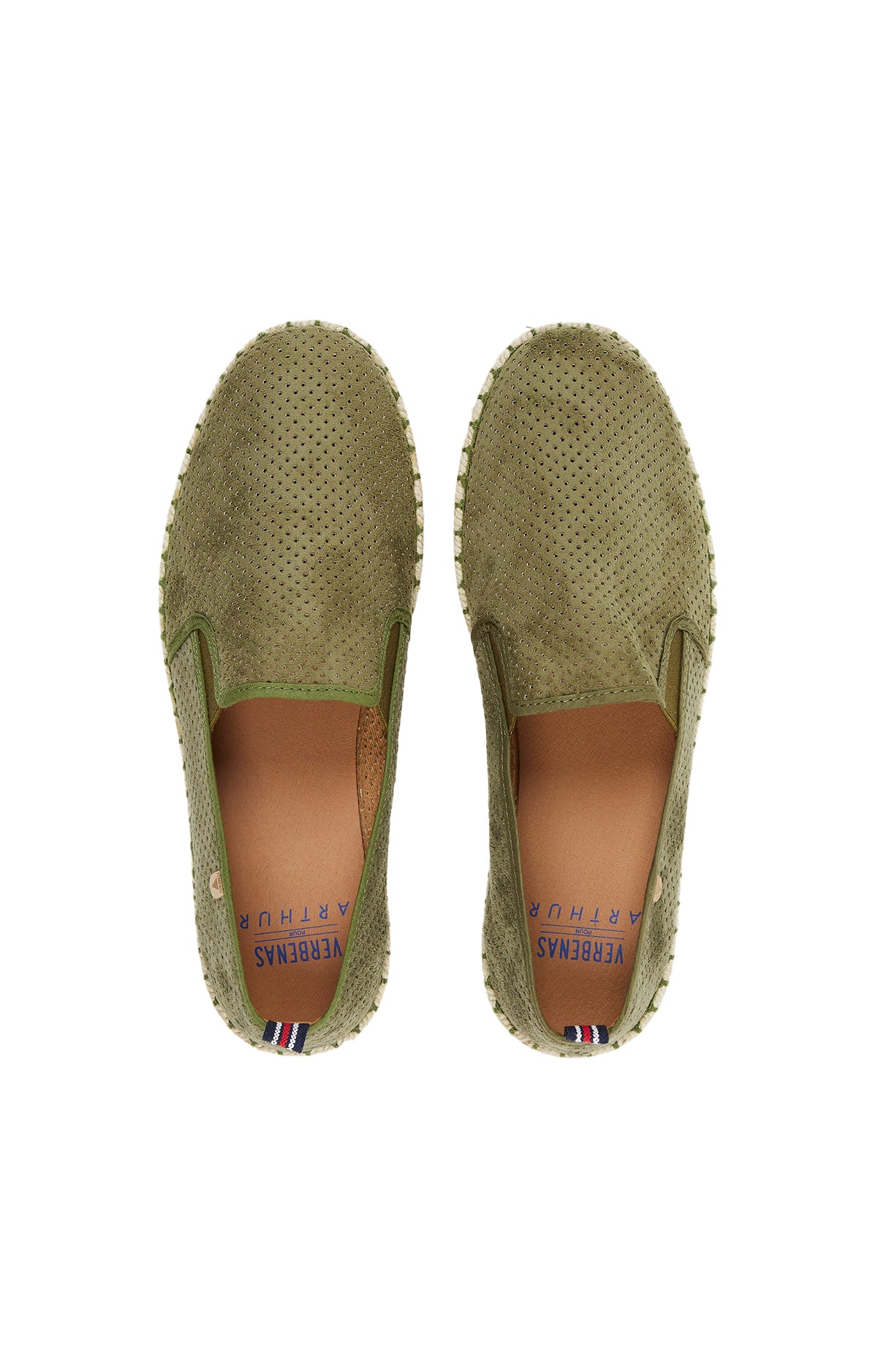 arthur-bob-cuir-uni-espadrilles-homme-kaki image 3