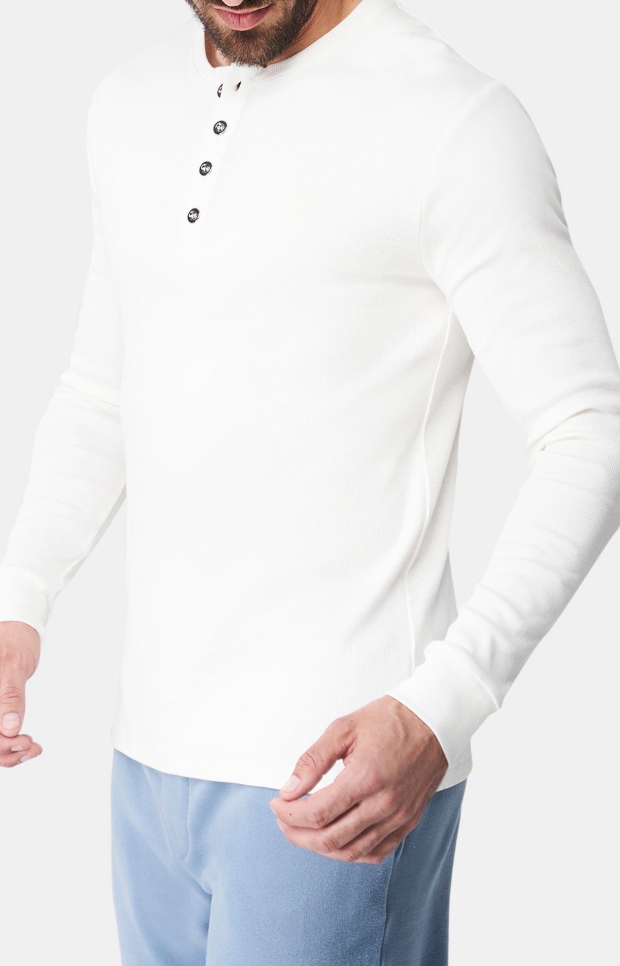 arthur-bob-ecru-tee-shirt-homme-manches-longues-cru image 4