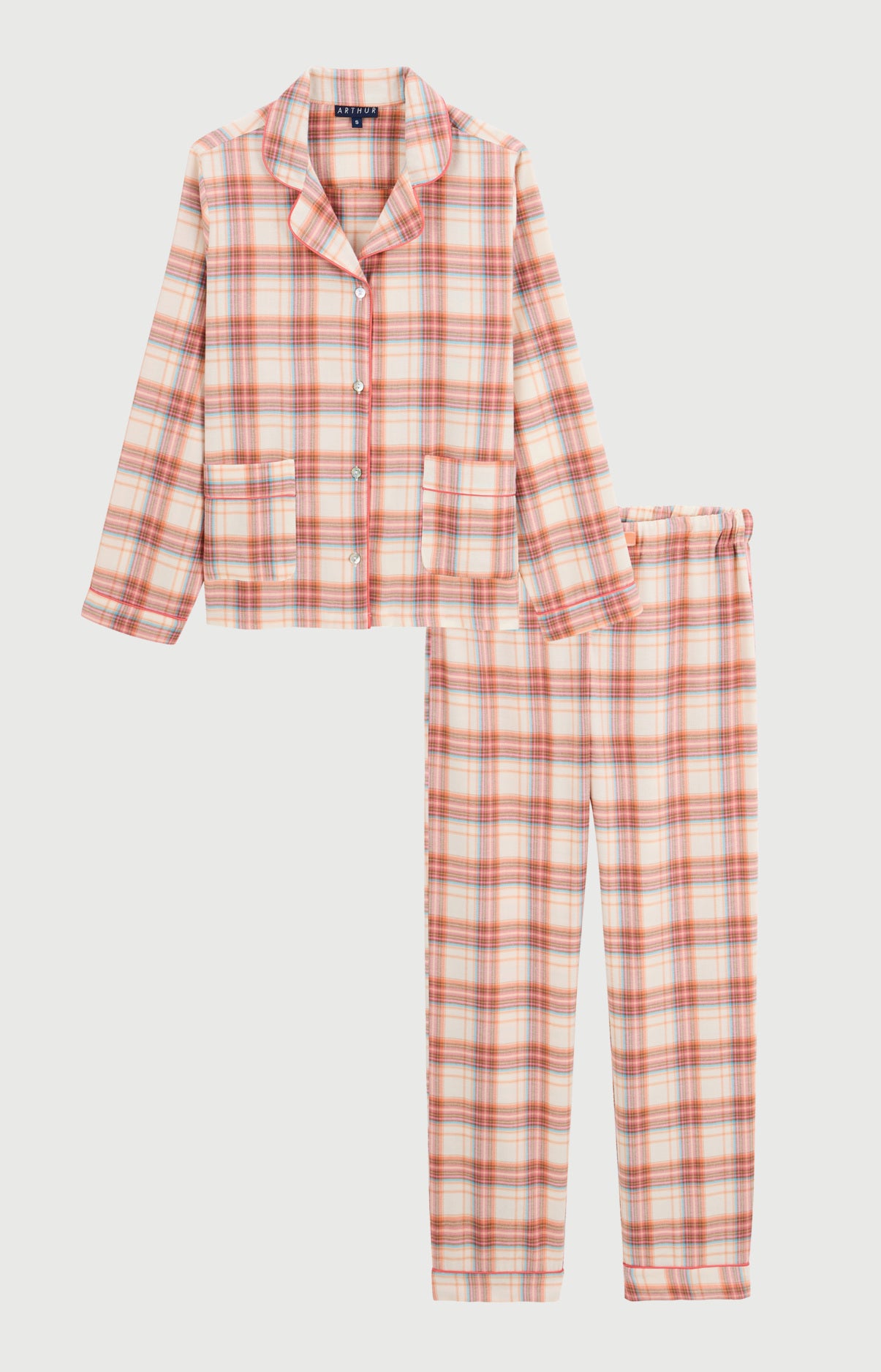 arthur-bob-alix-pyjama-femme-flanelle-p-che image 3