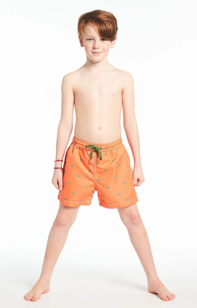 arthur-bob-cricket-short-de-bain-gar-on-orange-recycl image 1