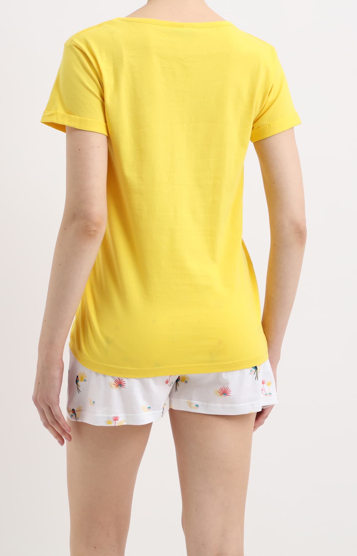 arthur-bob-pyjashort-femme-blanc-oiseau-de-nuit-coton image 4