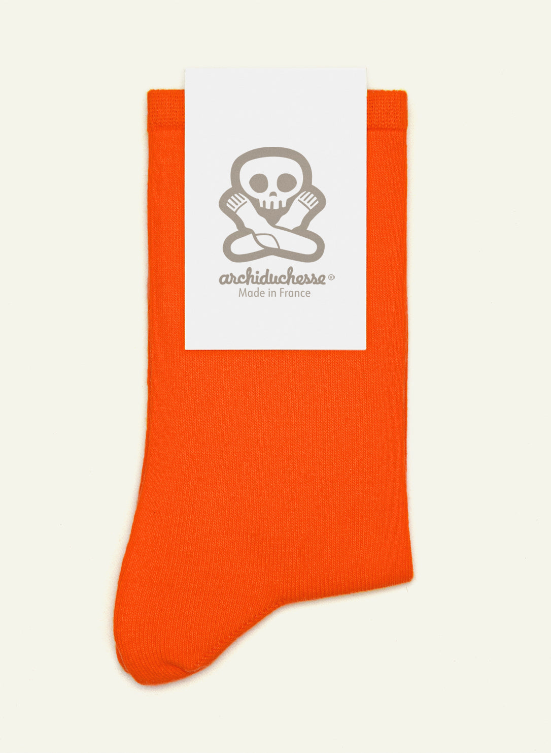 archiduchesse-courte-orange-citrouille-chaussettes-coton-courtes image 5