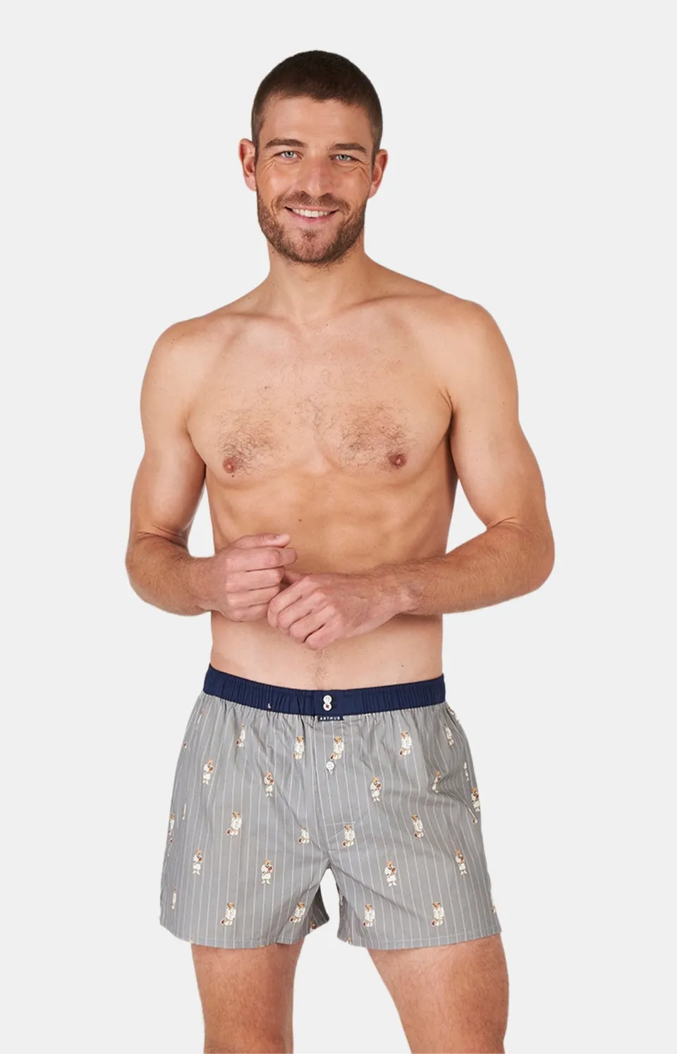 arthur-le-club-cale-on-1102-coton-bio-gris-m image 1