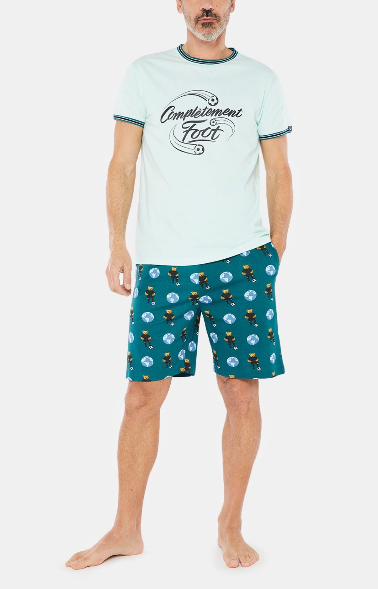 arthur-bob-pyjashort-coton-bio-foot-sapin image 1