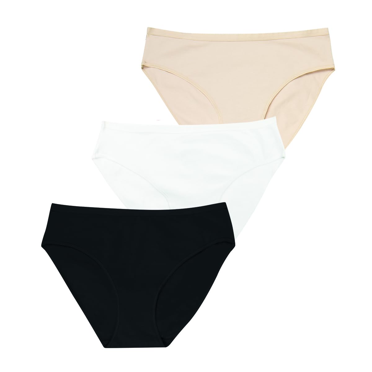 athena-ecopack-lot-3-culottes-coton-noir-blanc-skin image 4