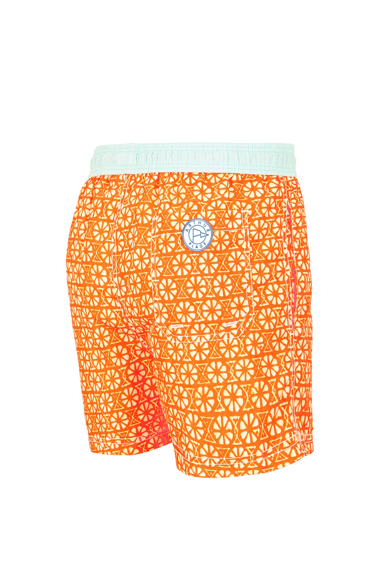 arthur-bob-goa-short-de-bain-homme-orange-recycl-s-chage image 5
