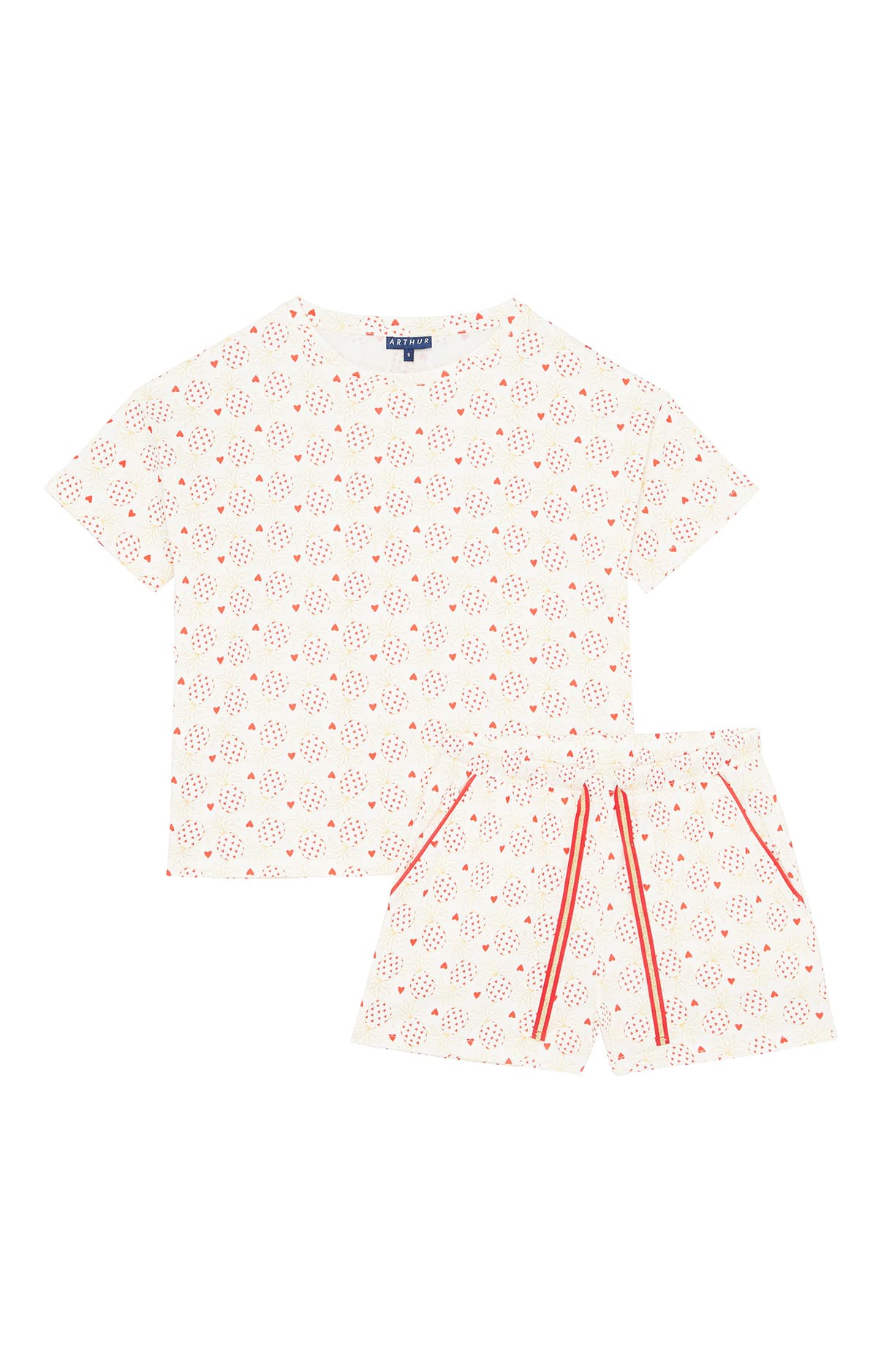 arthur-bob-fruit-d-fendu-pyjashort-femme-blanc-coton-bio image 3