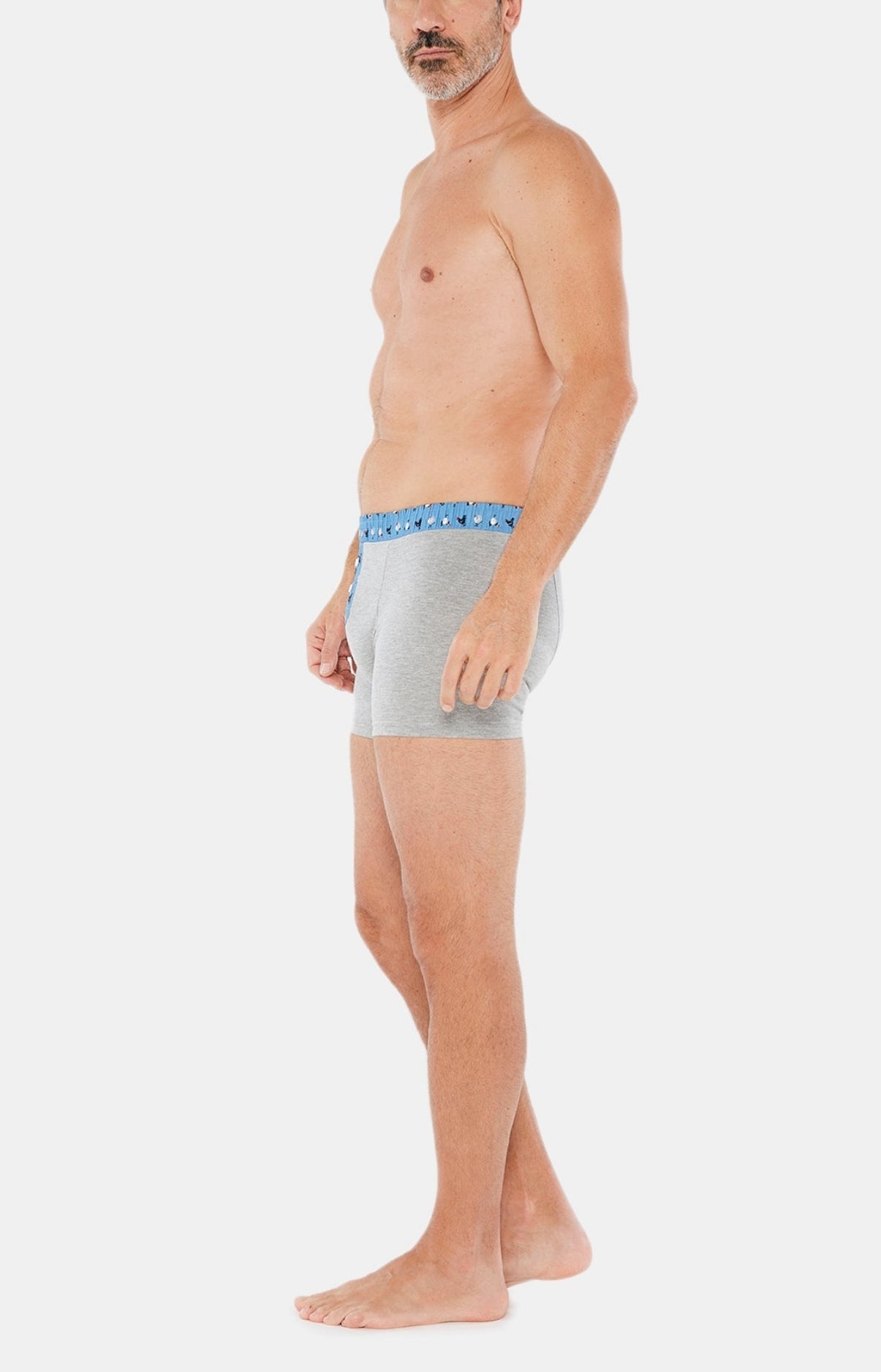 arthur-bob-club-boxer-gris-coton-bio-uni image 2