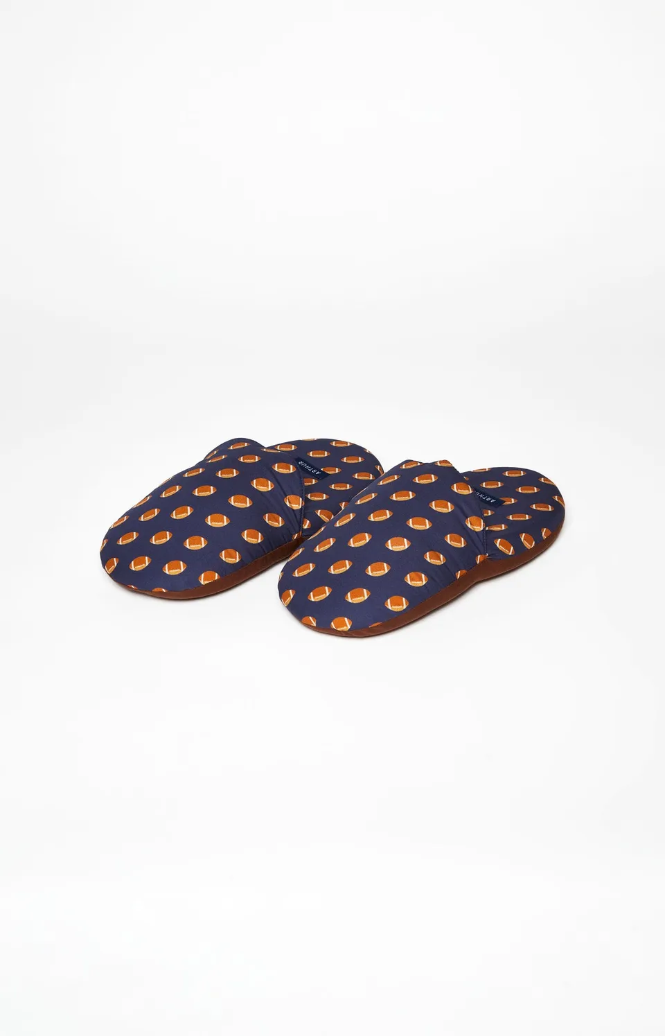 arthur-bob-pantoufles-rugby-coton-bio-marine-43-45 image 1