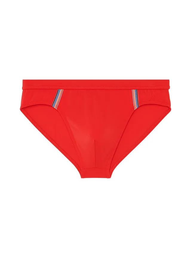 hom-nautical-cup-slip-de-bain-homme-rouge-mini image 1