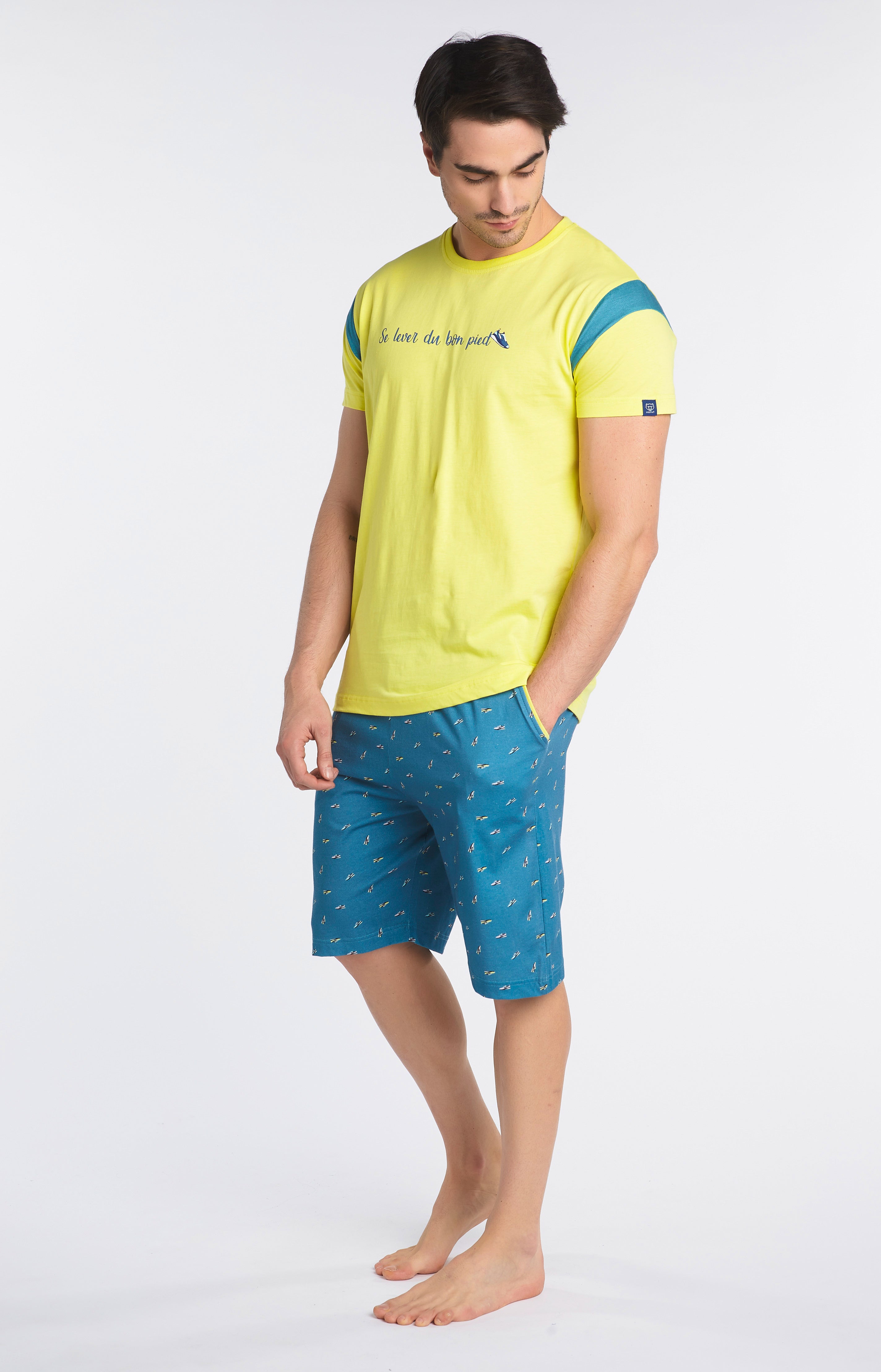 arthur-bob-sneakers-pyjashort-homme-duck-coton-bio image 2