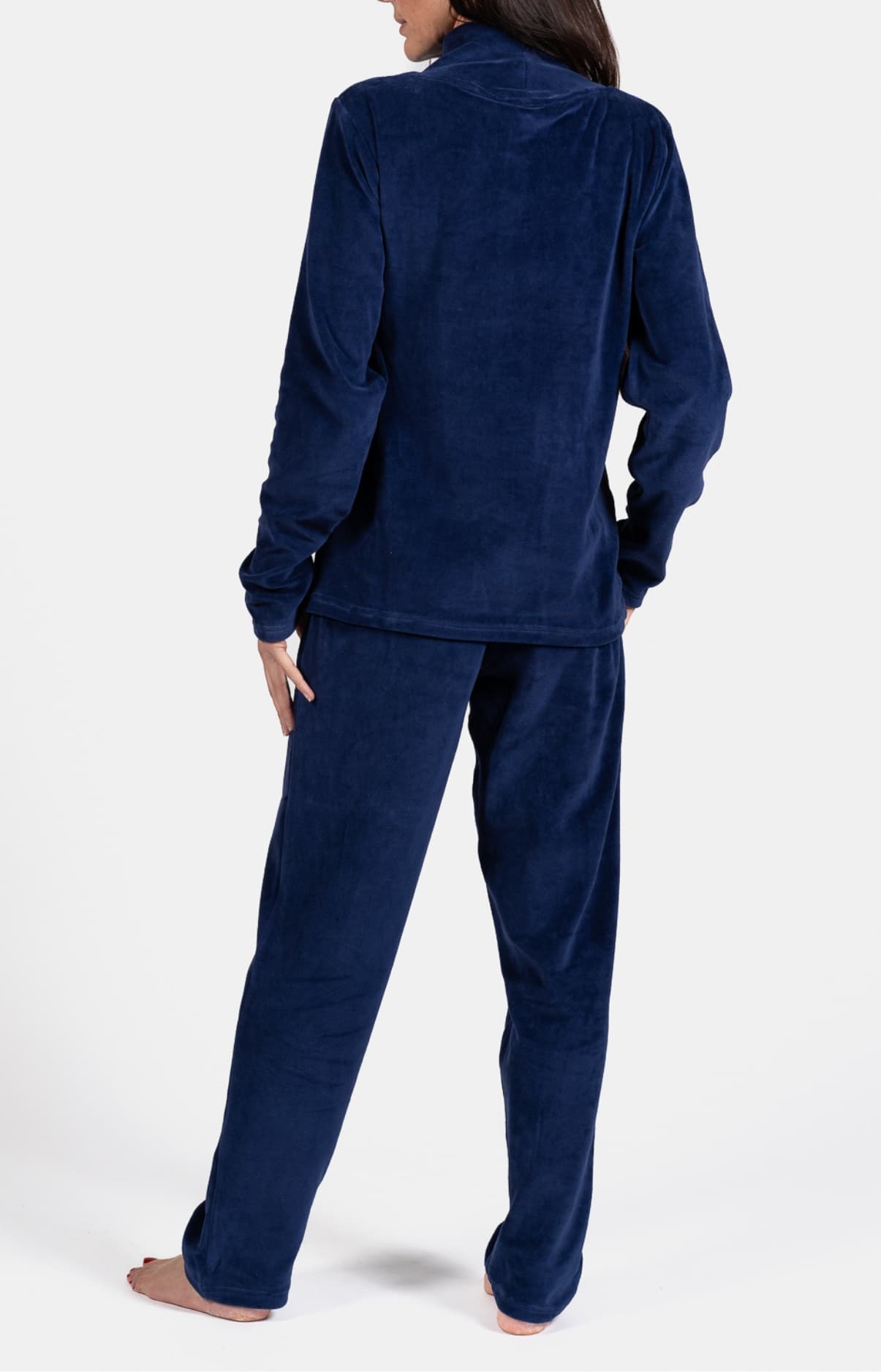 arthur-bob-papillon-de-nuit-pyjama-femme-marine-velours image 6