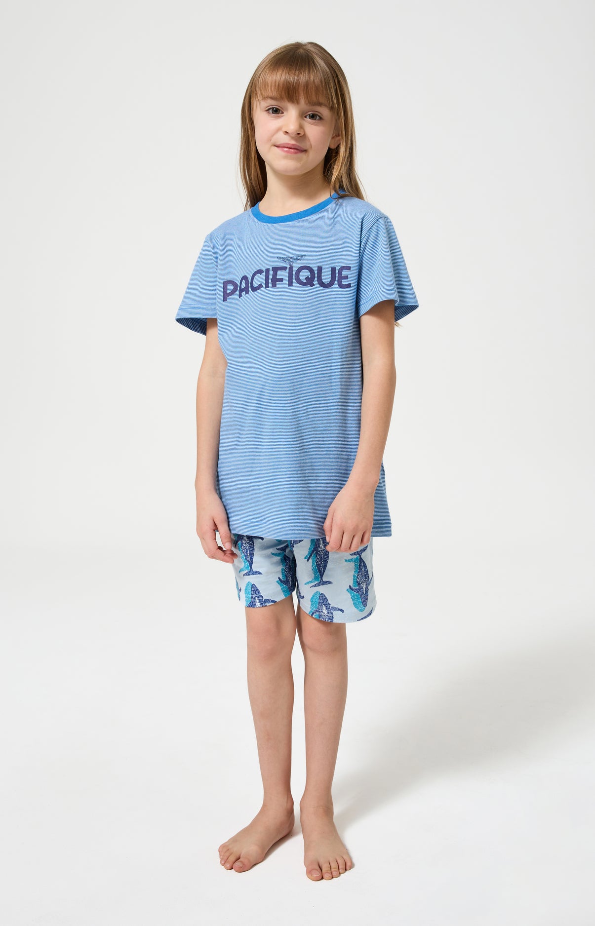 arthur-bob-pyjashort-pacifique-bleu-coton-bio-enfant image 4