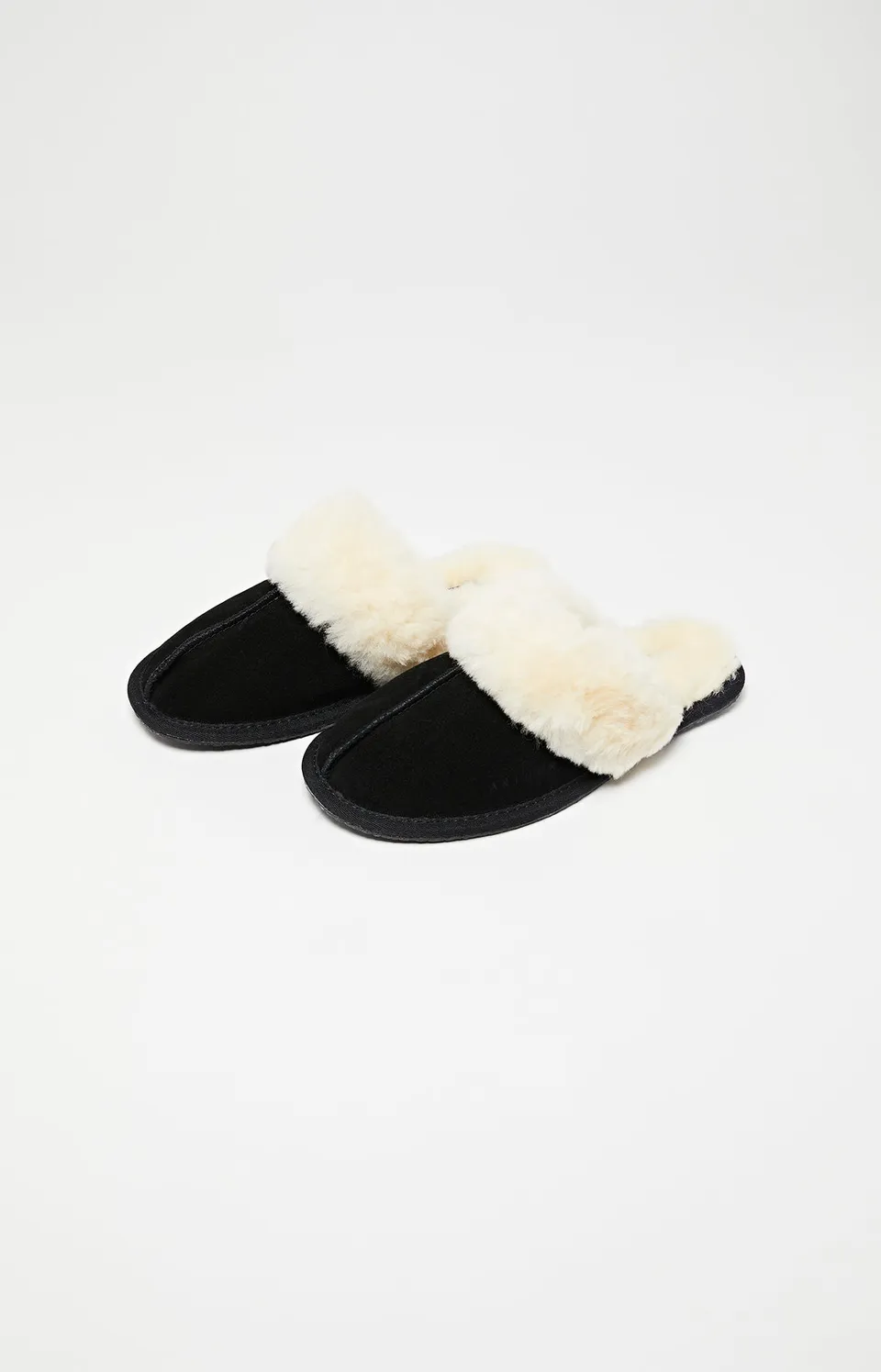arthur-bob-mules-laine-noir-femme-chaussons image 1