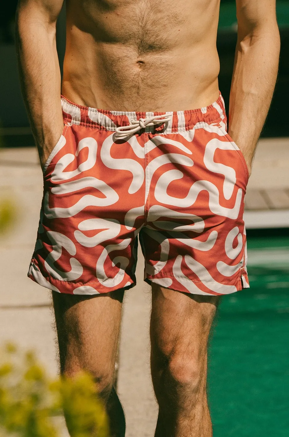 p-trone-maillot-short-de-bain-motifs-d-grad-de-bleus image 1